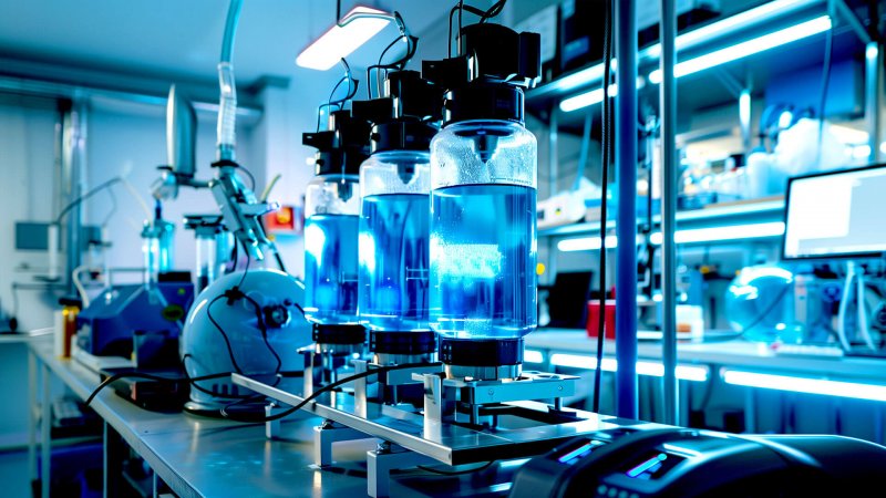 Labor mit Wasserstoff-Forschungsausrüstung